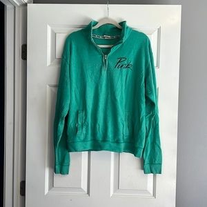 PINK Quarter Zip with Pockets